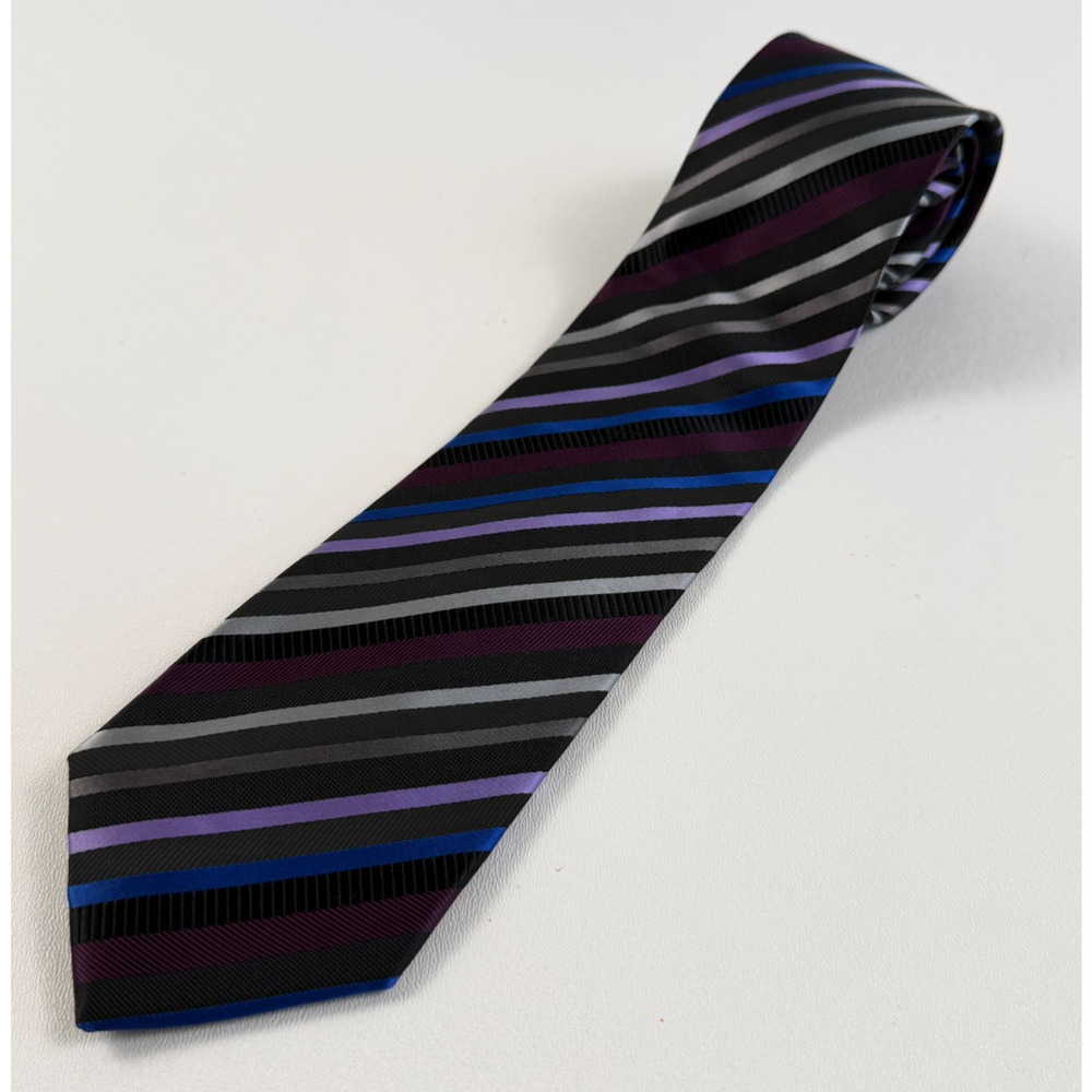 Valerio Garati Men Polyester Striped Traditional Neck Tie Multicolor NWOT